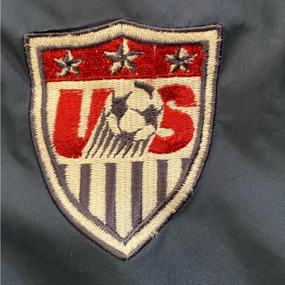 Nike USA 🇺🇸 Soccer Pullover Navy Blue Windbreaker 🇺🇸 XL - Picture 3 of 16